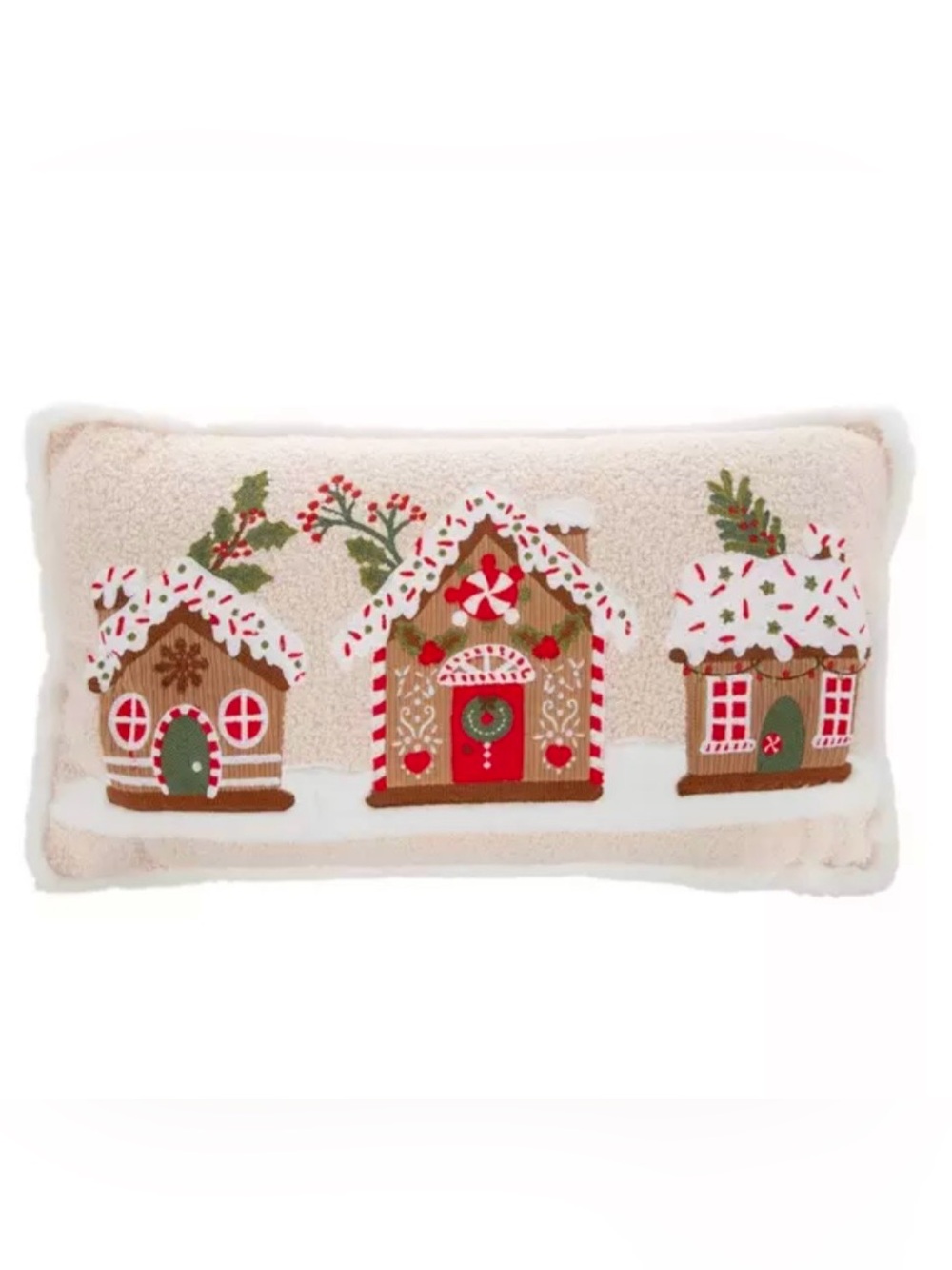 🆕- Gingerbread Cottage Christmas Decorative Pillow